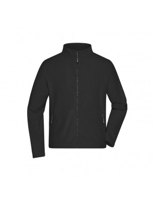 Fleece jacket with stand-up collar in classic design