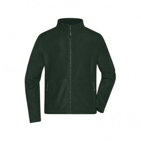 Fleece jacket with stand-up collar in classic design