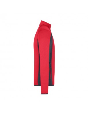 Stretch fleece jacket in casual look