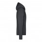 Casual hooded stretch fleece jacket