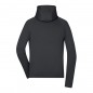 Casual hooded stretch fleece jacket