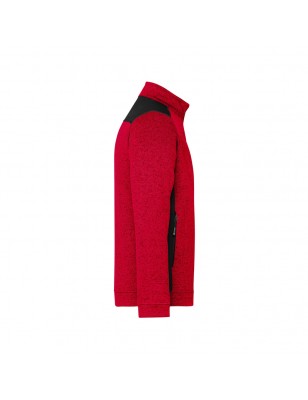 Easy care knitted fleece jacket in material mix