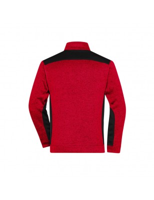 Easy care knitted fleece jacket in material mix