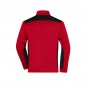 Easy care knitted fleece jacket in material mix