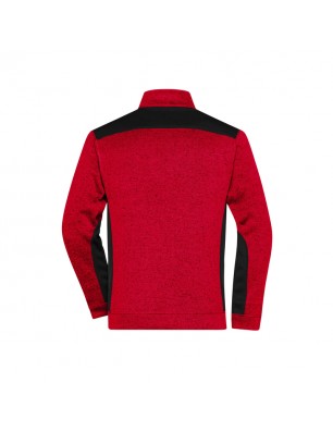 Easy care knitted fleece jacket in material mix