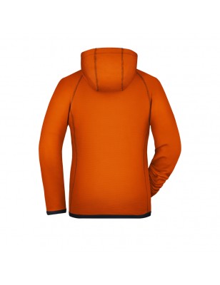 Fashionable hooded fleece jacket