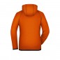 Fashionable hooded fleece jacket