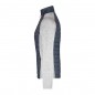 Knitted fleece jacket in stylish material mix