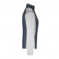 Knitted fleece jacket in stylish material mix