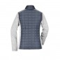 Knitted fleece jacket in stylish material mix