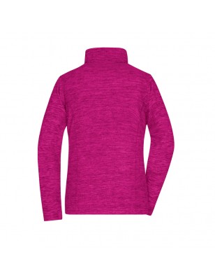 Fleece jacket in trendy melange look