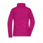 Fleece jacket in trendy melange look