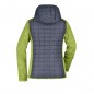 Knitted fleece jacket in stylish material mix