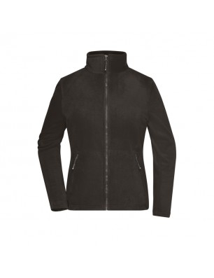 Fleece jacket with stand-up collar in classic design