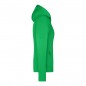 Casual hooded stretch fleece jacket