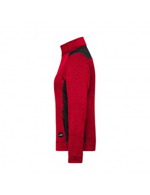 Easy care knitted fleece jacket in material mix