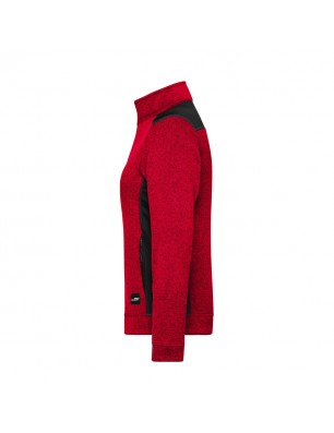 Easy care knitted fleece jacket in material mix