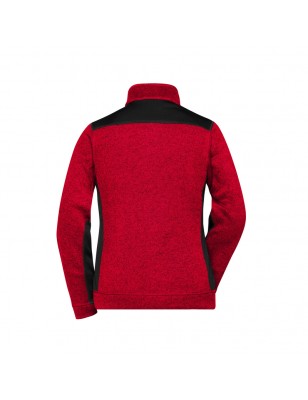 Easy care knitted fleece jacket in material mix