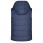 Fashionable quilted vest with detachable hood