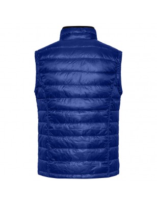 Casual down vest with stand-up collar