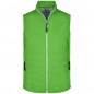 Lightly padded vest in casual material mix