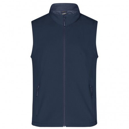 Softshell vest for promotion and leisure