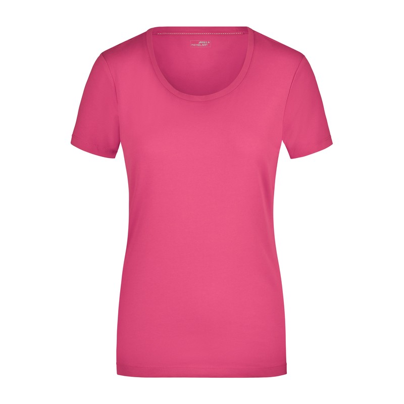 T-shirt made of soft elastic single jersey