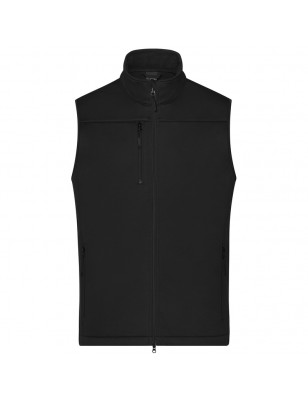 Classic softshell vest in sporty design made of recycled polyester