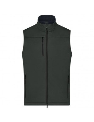 Classic softshell vest in sporty design made of recycled