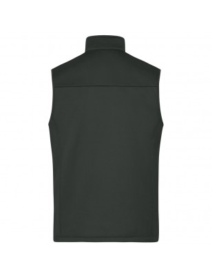 Classic softshell vest in sporty design made of recycled