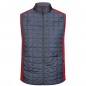 Vest in stylish material mix