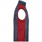 Vest in stylish material mix