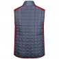 Vest in stylish material mix