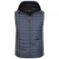 Vest in stylish material mix