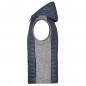 Vest in stylish material mix