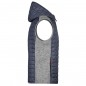 Vest in stylish material mix