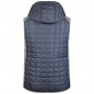 Vest in stylish material mix