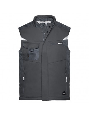 Professional softshell vest with warm inner lining