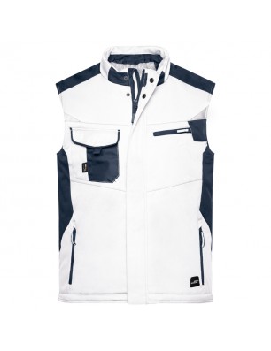 Professional softshell vest with warm inner lining