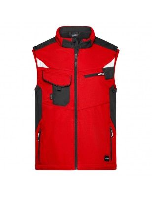 Professional softshell vest with high-quality features