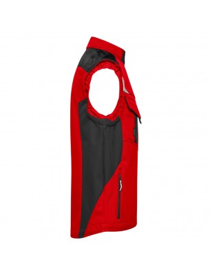 Professional softshell vest with high-quality features