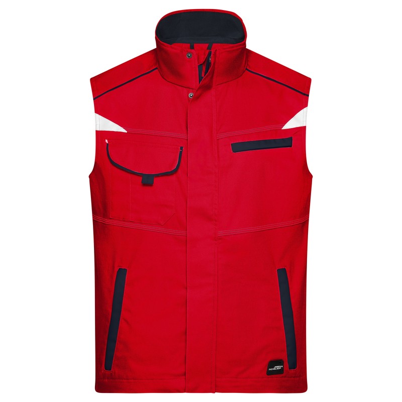 Functional vest in casual look with high-quality features