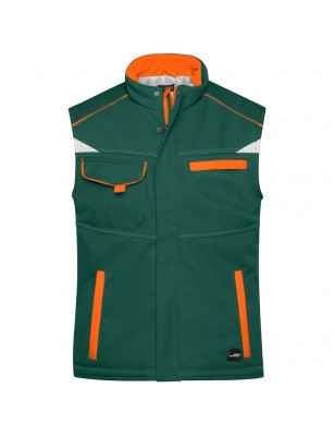 Functional softshell vest with warm inner lining