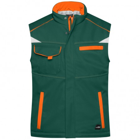 Functional softshell vest with warm inner lining