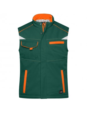 Functional softshell vest with warm inner lining