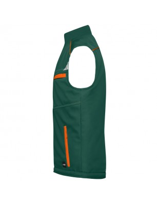 Functional softshell vest with warm inner lining