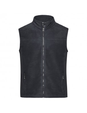 Durable fleece vest in material mix