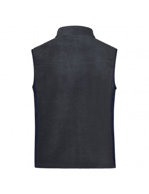 Durable fleece vest in material mix