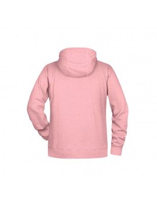 Hooded sweatshirt with raglan sleeves