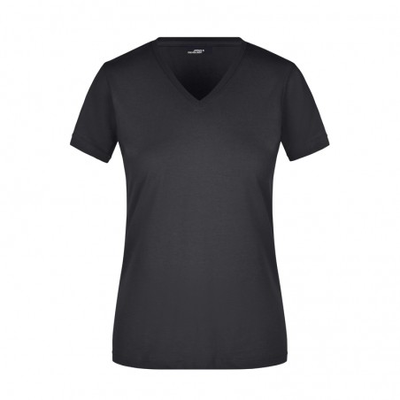 Waisted V-neck T-shirt